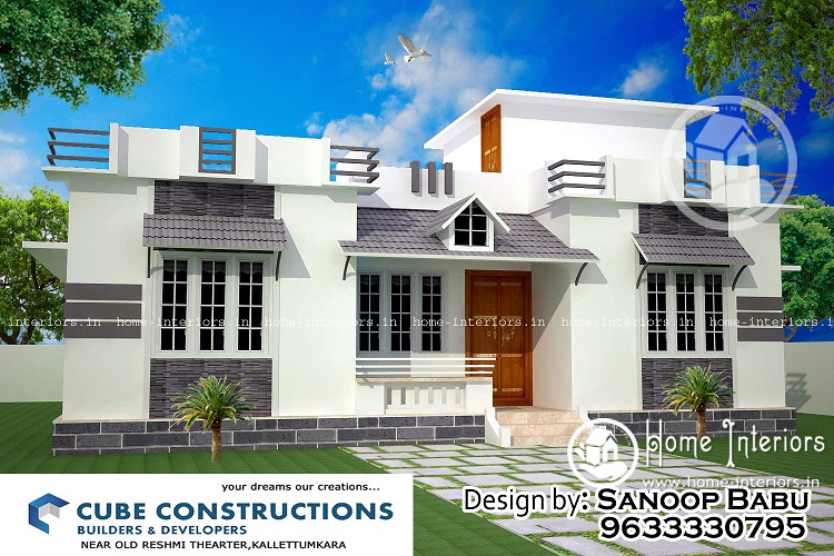 1300 Sq Ft Contemporary Single Floor Home Designs