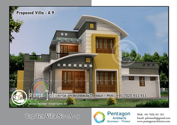 1554 Sq Ft Double Floor Contemporary Home Designs