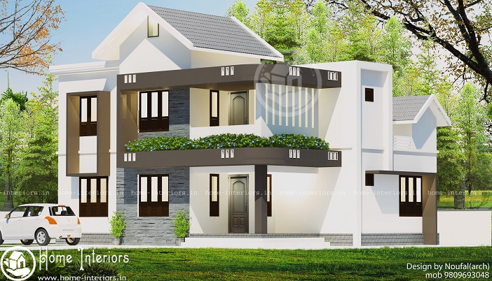 1630 Sq Ft Double Floor Contemporary Home Designs