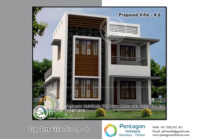 1657 Sq Ft Double Floor Contemporary Design Villa-6