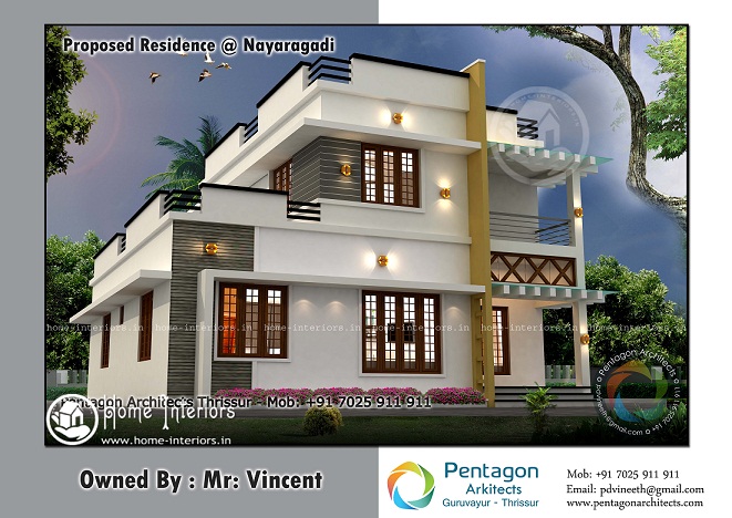 1709 Sq Ft Contemporary Double Floor Home Designs