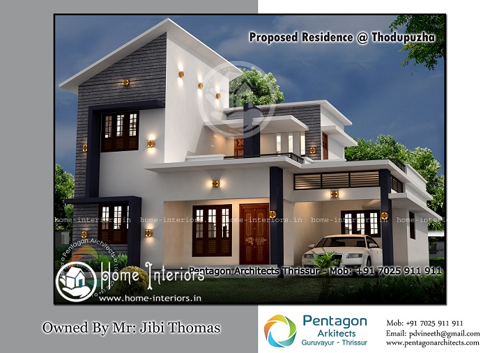 1871 Sq Ft Double Floor Contemporary Home Designs