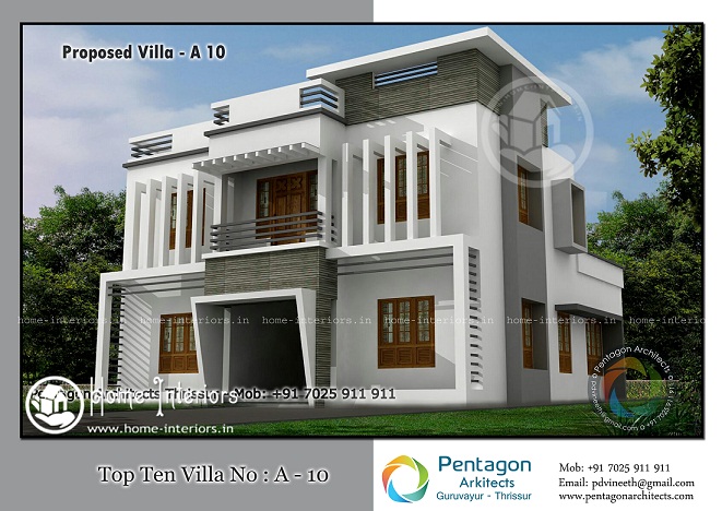 2254 Sq Ft Double Floor Contemporary Home Design