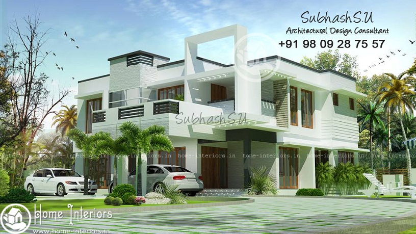 2300 Sq Ft Contemporary Double Floor Home Design