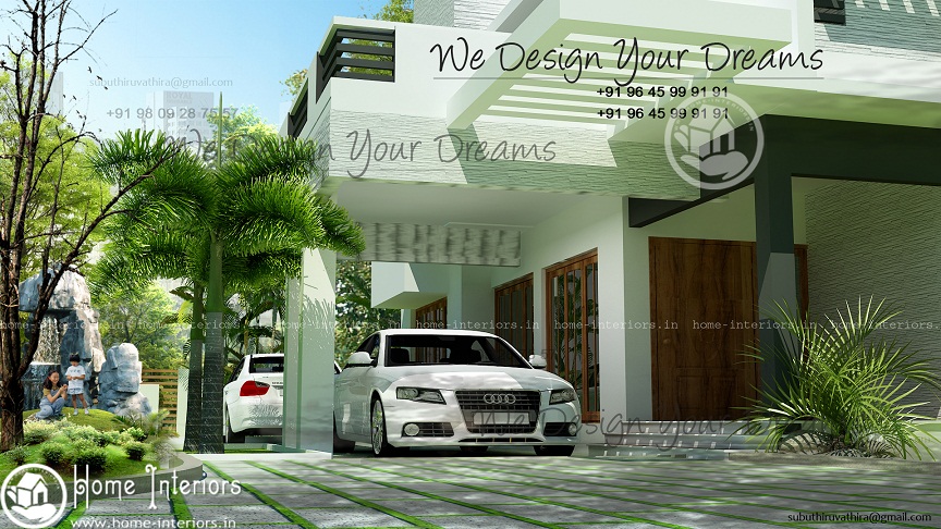 2300 Sq Ft Contemporary Double Floor Home Design