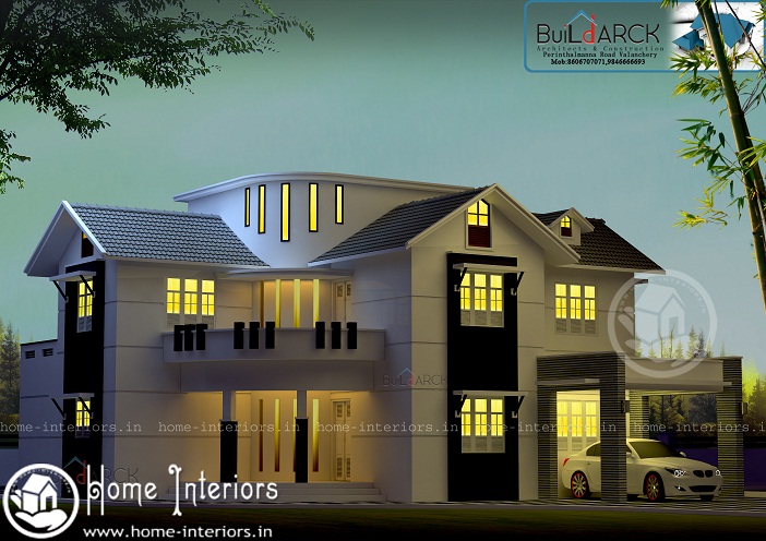 2510 Sq Ft Double Floor Contemporary Home Design