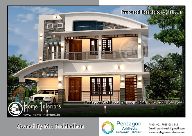 2602 Sq Ft Double Floor Contemporary Home Designs