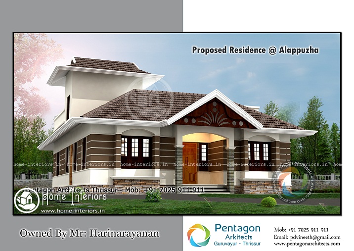 1310 Sq Ft Single Floor Contemporary Home Design