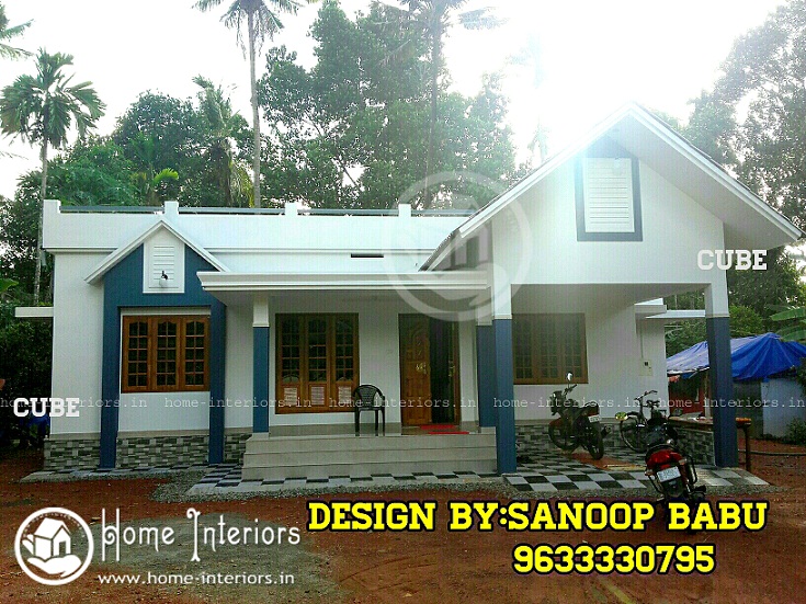 1350 Sq Ft Contemporary Single Floor Home Design