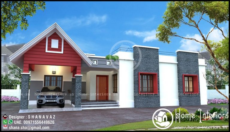 1350 Sq Ft Single Floor Contemporary Home Design
