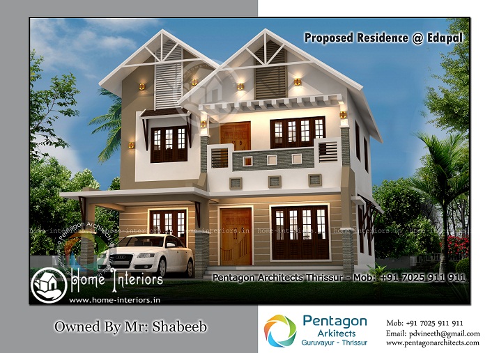 1770 Sq Ft Double Floor Contemporary Home Design