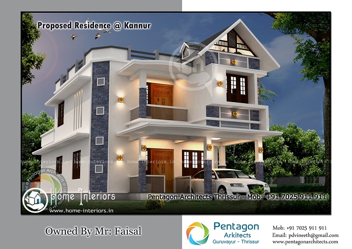 1886 Sq Ft Double Floor Contemporary Home Design