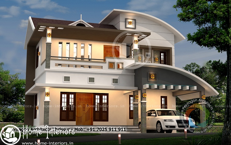 2529 Sq Ft Double Floor Contemporary Home Designs