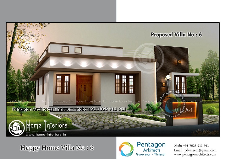 949 Sq Ft Single Floor Contemporary Villa 6 Design