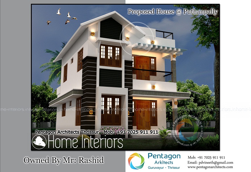 1223 Square Feet Double Floor Contemporary Home Design