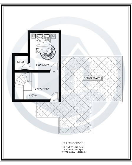 1234 Sq Ft Double Floor Happy Home Villa 5 Design