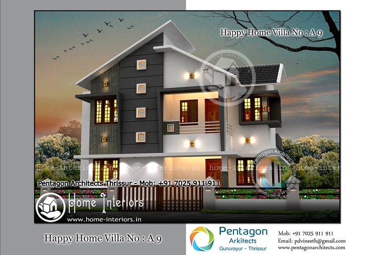 1368 Sq Ft Double Floor Happy Home Villa 9 Design