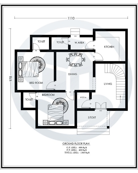 1368 Sq Ft Double Floor Happy Home Villa 9 Design