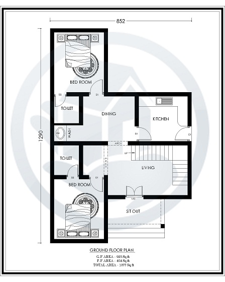 1377 Sq Ft Double Floor Happy Home Villa 4 Design