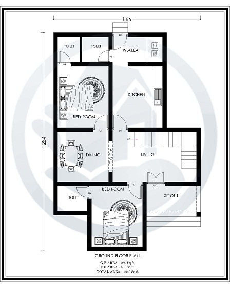 1440 Sq Ft Double Floor Happy Home Villa 6 Design