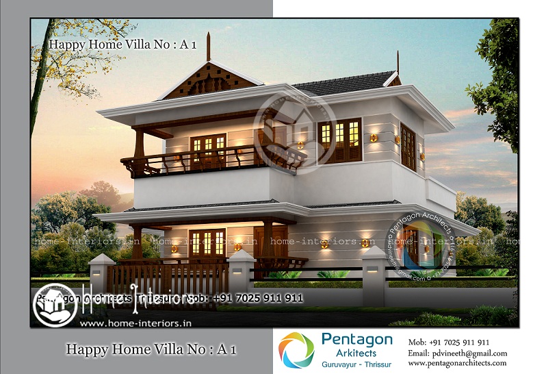 1460 Sq Ft Double Floor Happy Home Villa 1 Home Design