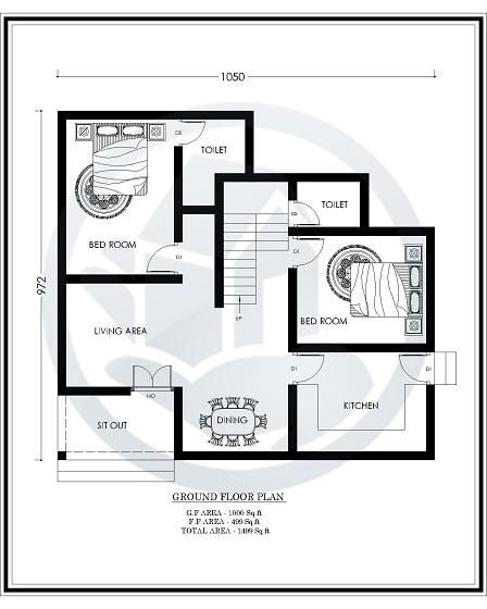 1499 Sq Ft Double Floor Happy Home Villa 2 Design