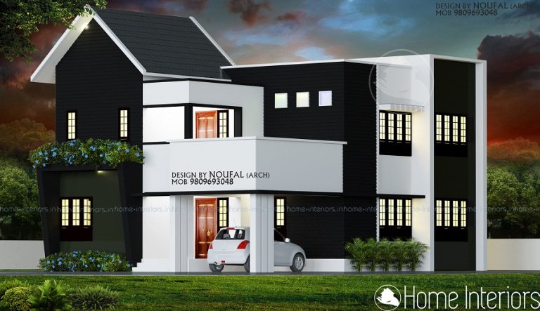 1680 Square Feet Double Floor Contemporary Home Designs