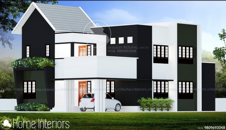 1680 Square Feet Double Floor Contemporary Home Design