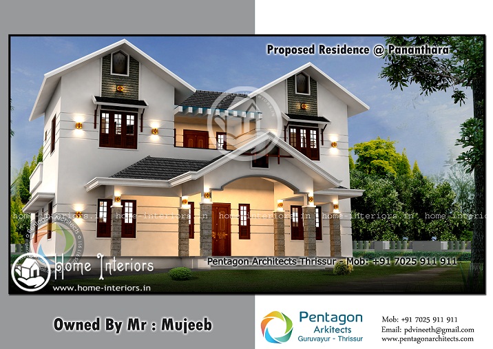 2965 Sq Ft Double Floor Contemporary Home Design