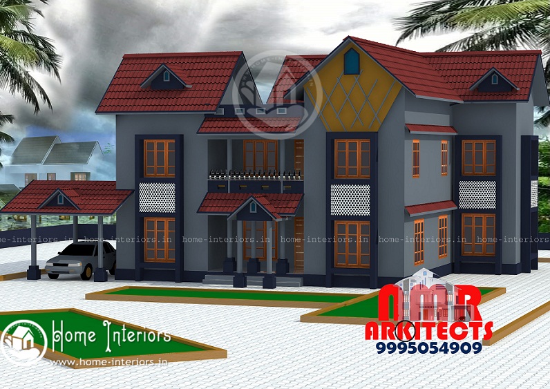 3277 Sq Ft Double Floor Contemporary Home Design