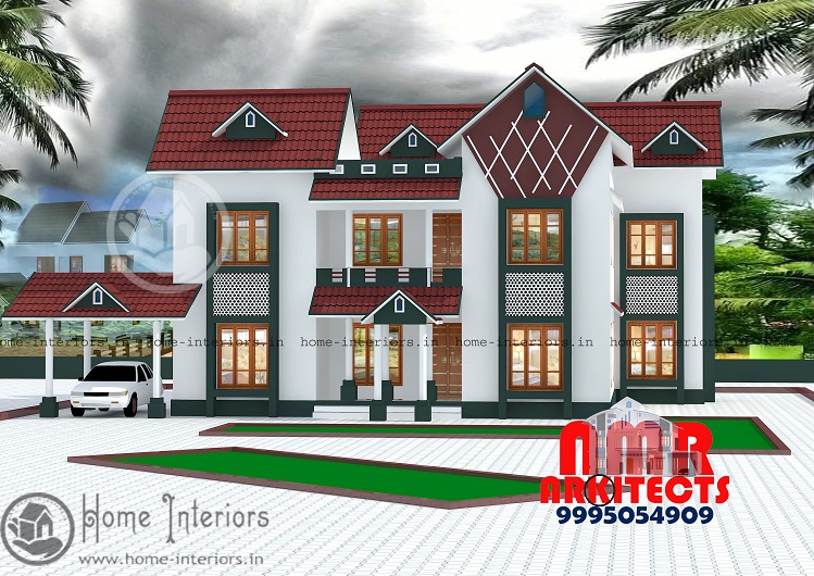 3277 Sq Ft Double Floor Contemporary Home Design