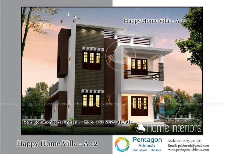 1657 Square Feet Double Floor Happy Home Villa 12 Design
