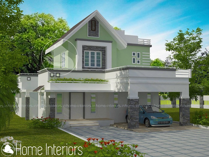 1750 Square Feet Modern Traditional Budget Home Design