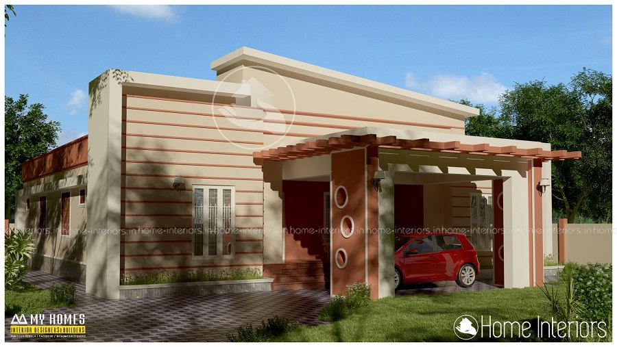 1800 Square Feet Single Floor Contemporary Home Design