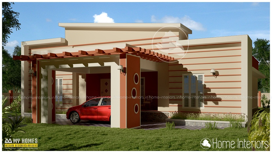 1800 Square Feet Single Floor Contemporary Home Design