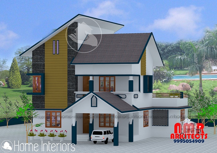 1810 Square Feet Double Floor Contemporary Home Design