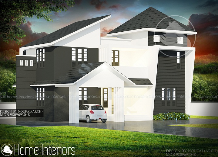 1900 Square Feet Double Floor Contemporary Home Designs