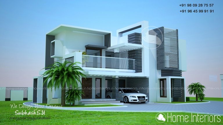 1900 Square Feet Double Floor Contemporary Home Design