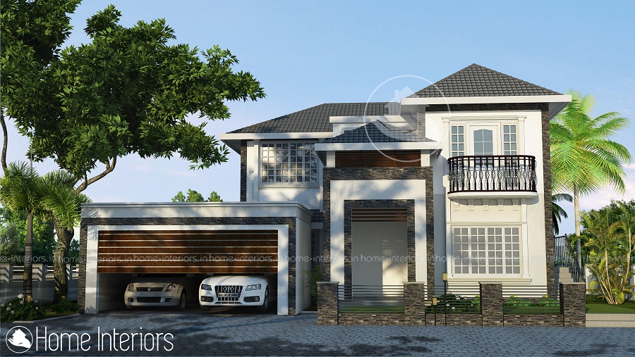 1983 Square Feet Double Floor Contemporary Home Design