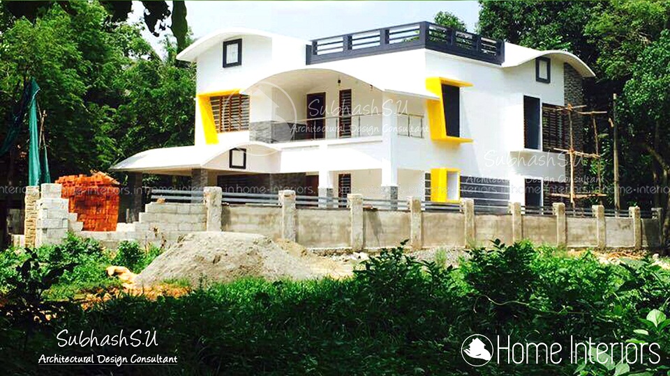 2000 Square Feet Double Floor Contemporary Home Designs