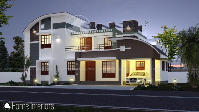 2098 Square Feet Double Floor Contemporary Home Design