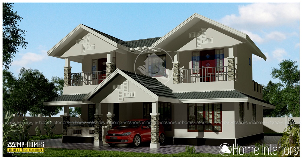 2100 Square Feet Double Floor Contemporary Home Designs