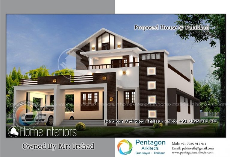 2192 Square Feet Double Floor Contemporary Home Design