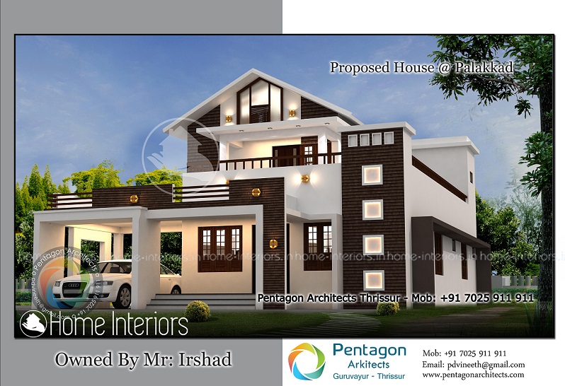 2192 Square Feet Double Floor Contemporary Home Design