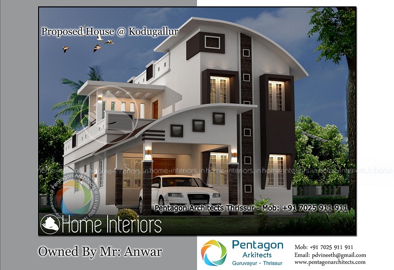 2273 Square Feet Double Floor Contemporary Home Design