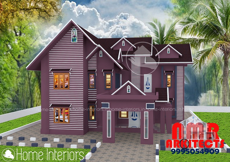 2628 Square Feet Double Floor Contemporary Home Design