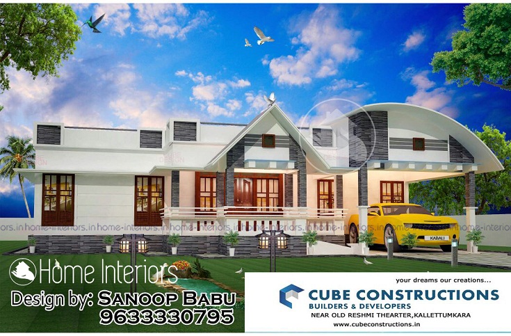 2650 Square Feet Single Floor Naalukettu Budget Home Design