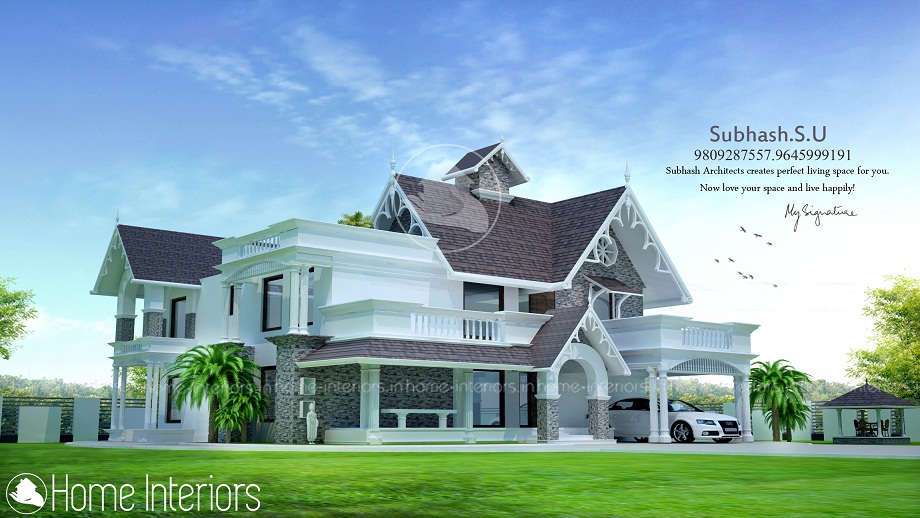 3200 Square Feet Double Floor Contemporary Home Designs