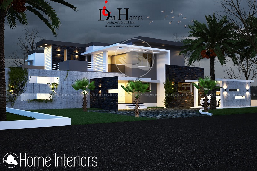 3430 Square Feet Double Floor Contemporary Home Design