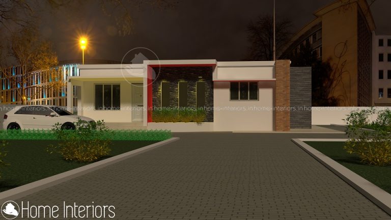 1058 Square Feet Single Floor Contemporary Home Design